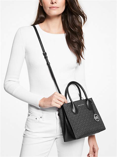 michael kors mercer crossbody iris|Mercer Logo Crossbody Bag .